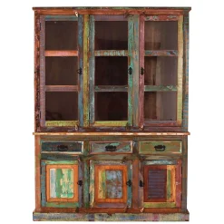 Shabby Chic Buffetschrank in Braun Bunt - Jamaica