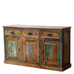 Shabby Chic Buffetschrank in Braun Bunt - Jamaica