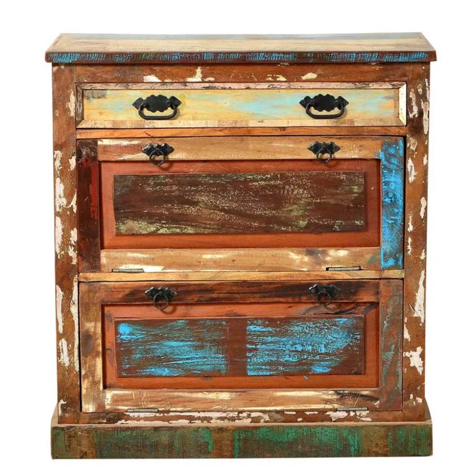 Shabby Chic Dielenmöbel Set - Jamaica (fünfteilig)