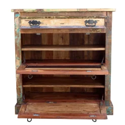 Shabby Chic Dielenmöbel Set - Jamaica (fünfteilig)