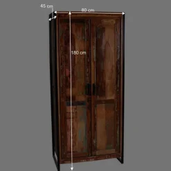 Shabby Chic Dielenschrank aus Recyclingholz - Ensley