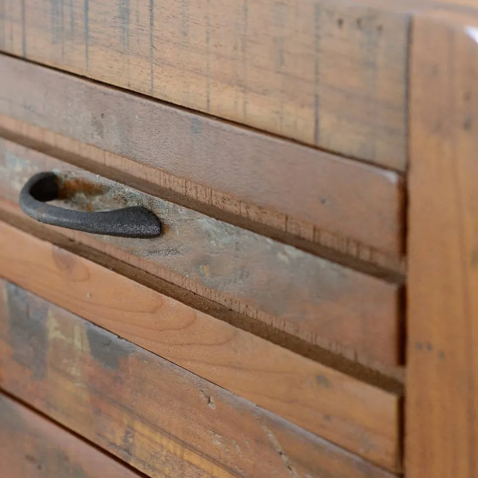 Shabby Chic Kombi-Kommode aus Recyclingholz - Tunar