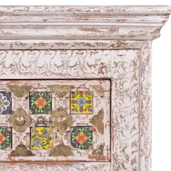 Shabby Chic Kommode in Antikweiß - Mirell