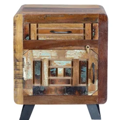 Shabby Chic Nachtkommode aus Recyclingholz - Tunar