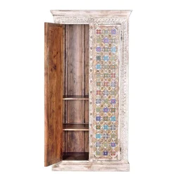 Shabby Chic Schrank in Antikweiß - Mirell