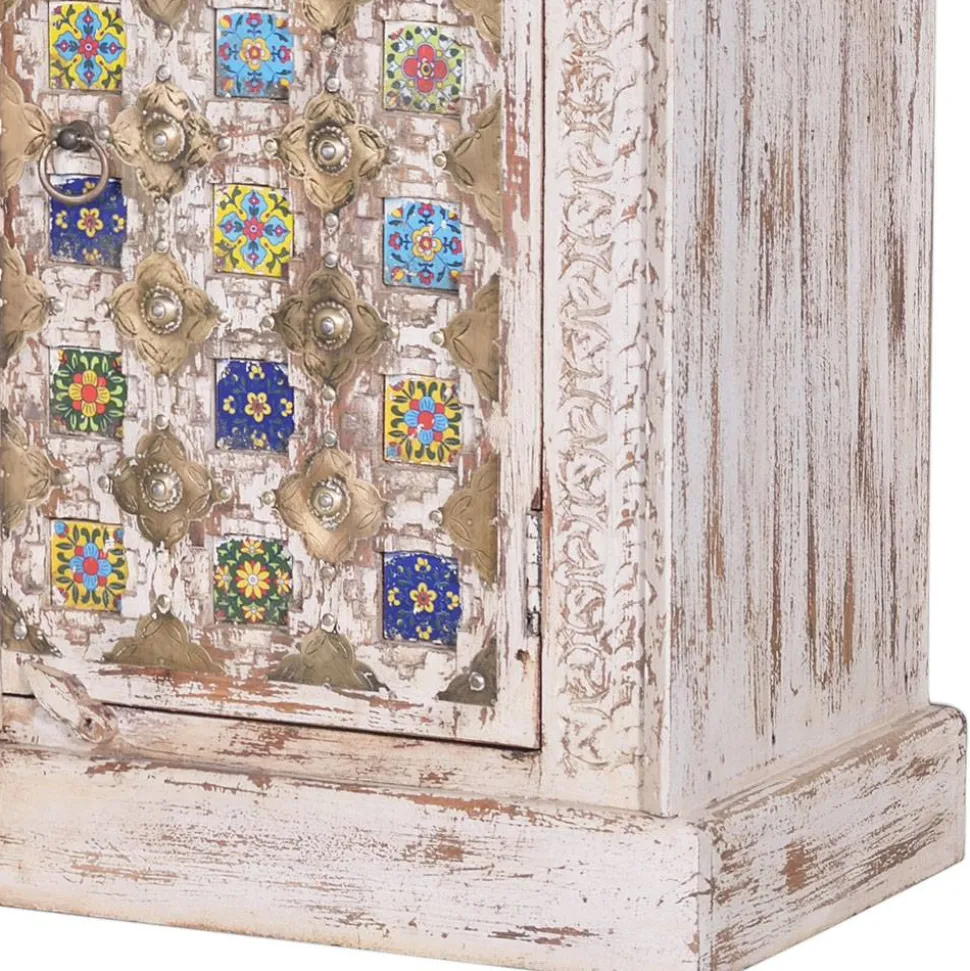 Shabby Chic Sideboard in Antikweiß - Mirell