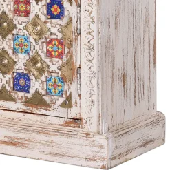 Shabby Chic TV Lowboard in Antikweiß - Mirell