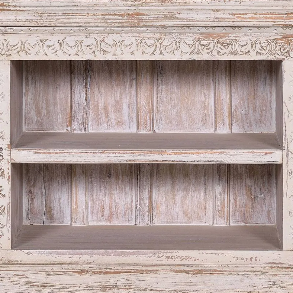 Shabby Chic TV Lowboard in Antikweiß - Mirell