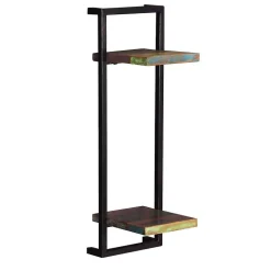 Shabby Hängeregal Set in Bunt & Schwarz - Jamaica (dreiteilig)