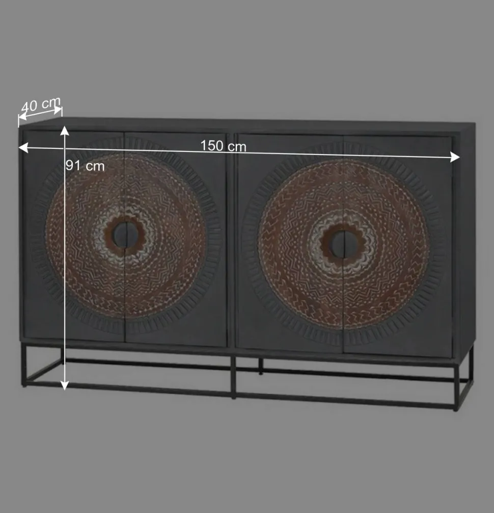 Sideboard - dekorativ mit Mandalas - Mesusco