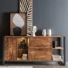 Sideboard aus Recyclingholz Mango & Metall - Acira