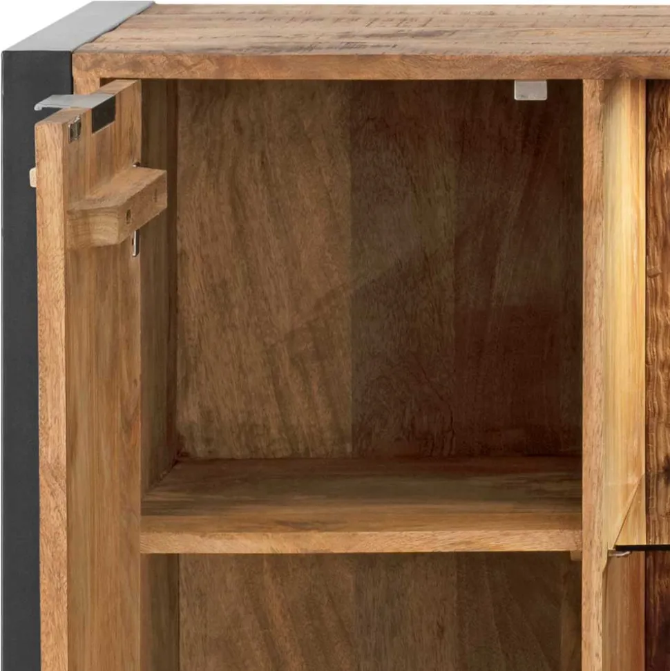 Sideboard aus Recyclingholz Mango & Metall - Acira