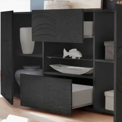 Sideboard in Anthrazit glänzend lackiert - Ipatal I