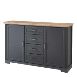 Sideboard in Dunkelgrau und Eiche - Joe