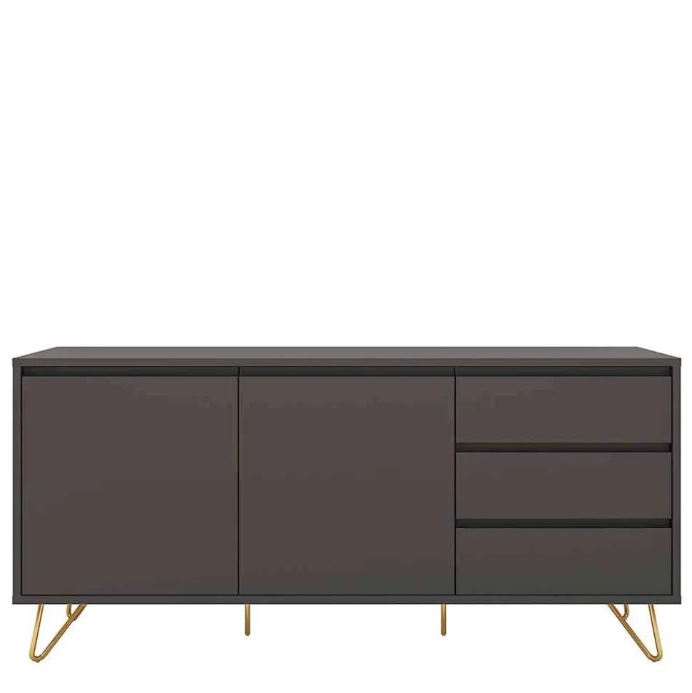 Sideboard in Grau & Gold - Tajibo