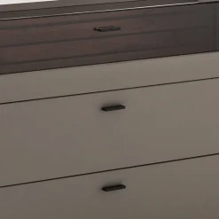 Sideboard in Grau mit Wildeiche - Teorina