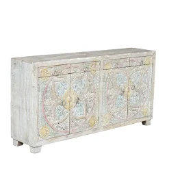 Sideboard in White Wash und Pastellfarben - Cranita