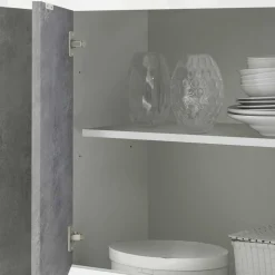 Sideboard mit 4 Türen in Beton Optik - Narandu