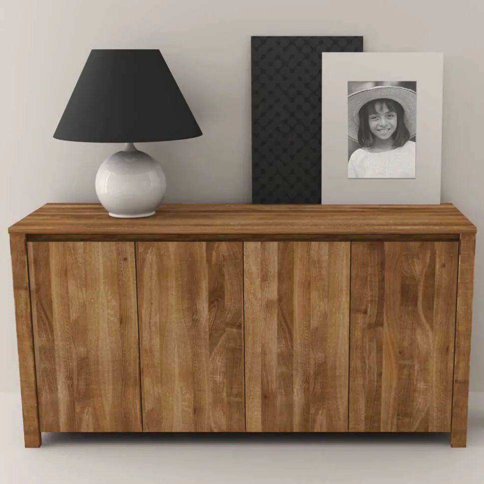 Sideboard Nadalia aus Wildeiche Massivholz