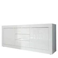 Sideboard Sogno in Hochglanz Weiß