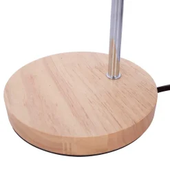 Silberfarbene Tischlampe aus Metall - Viligreta