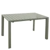Silbergrauer Gartentisch mit Front Butterflyauszug - Sergio