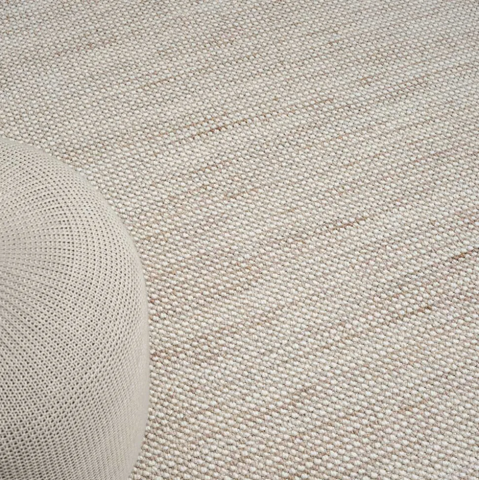 Sisaloptik Teppich mit Fransen an den kurzen Seiten - More