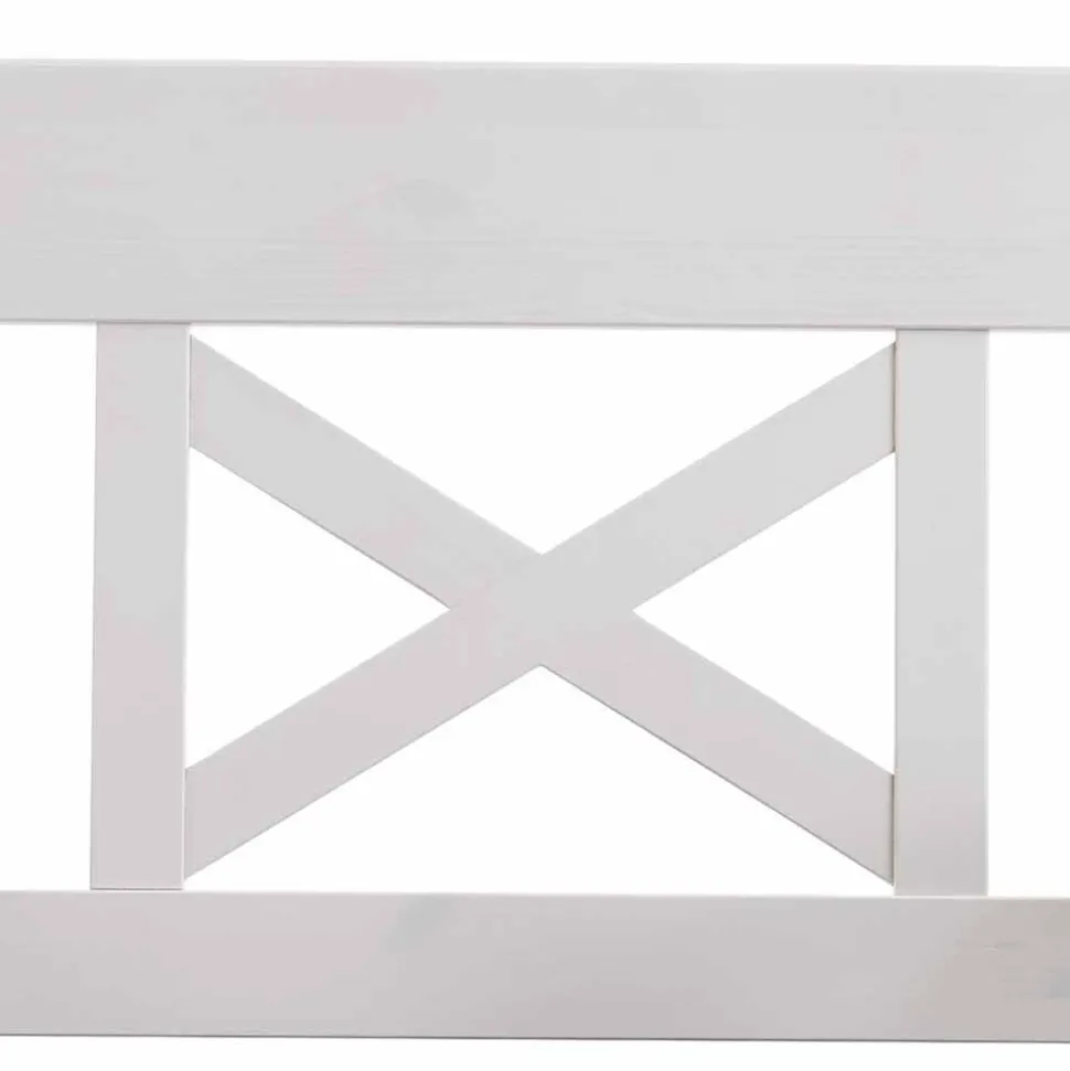 Sitzbank Barlad in Weiß Bernsteinfarben