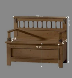 Sitzbank Melessa mit Stauraum