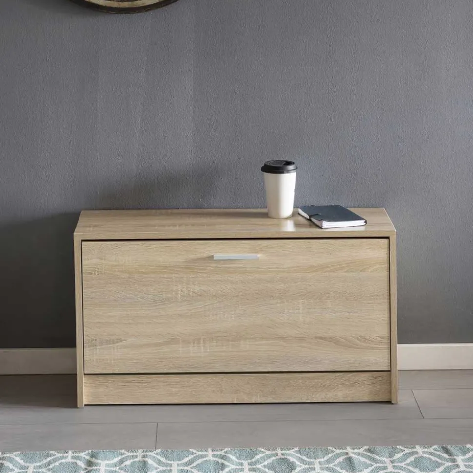 Sitzbank mit Schuhaufbewahrung Joker in Sonoma Eiche Dekor