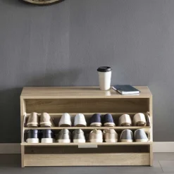 Sitzbank mit Schuhaufbewahrung Joker in Sonoma Eiche Dekor