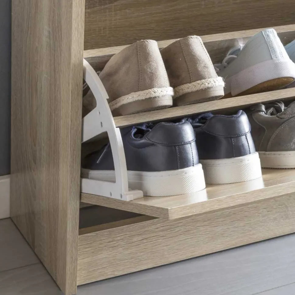Sitzbank mit Schuhaufbewahrung Joker in Sonoma Eiche Dekor