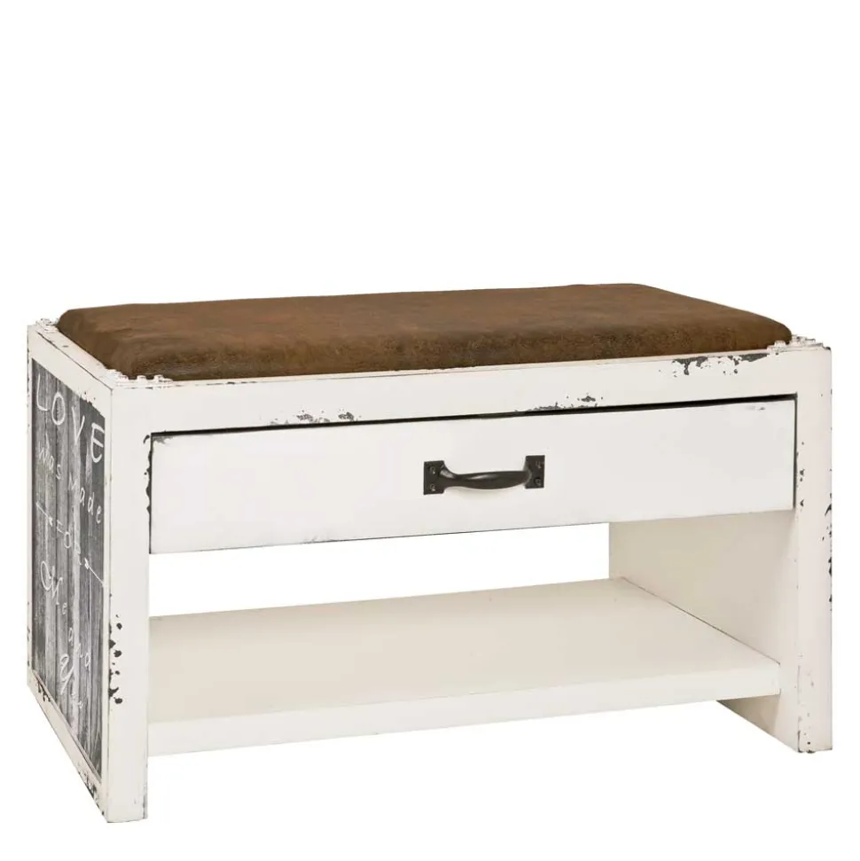 Sitzbank Senva im Shabby Chic Look