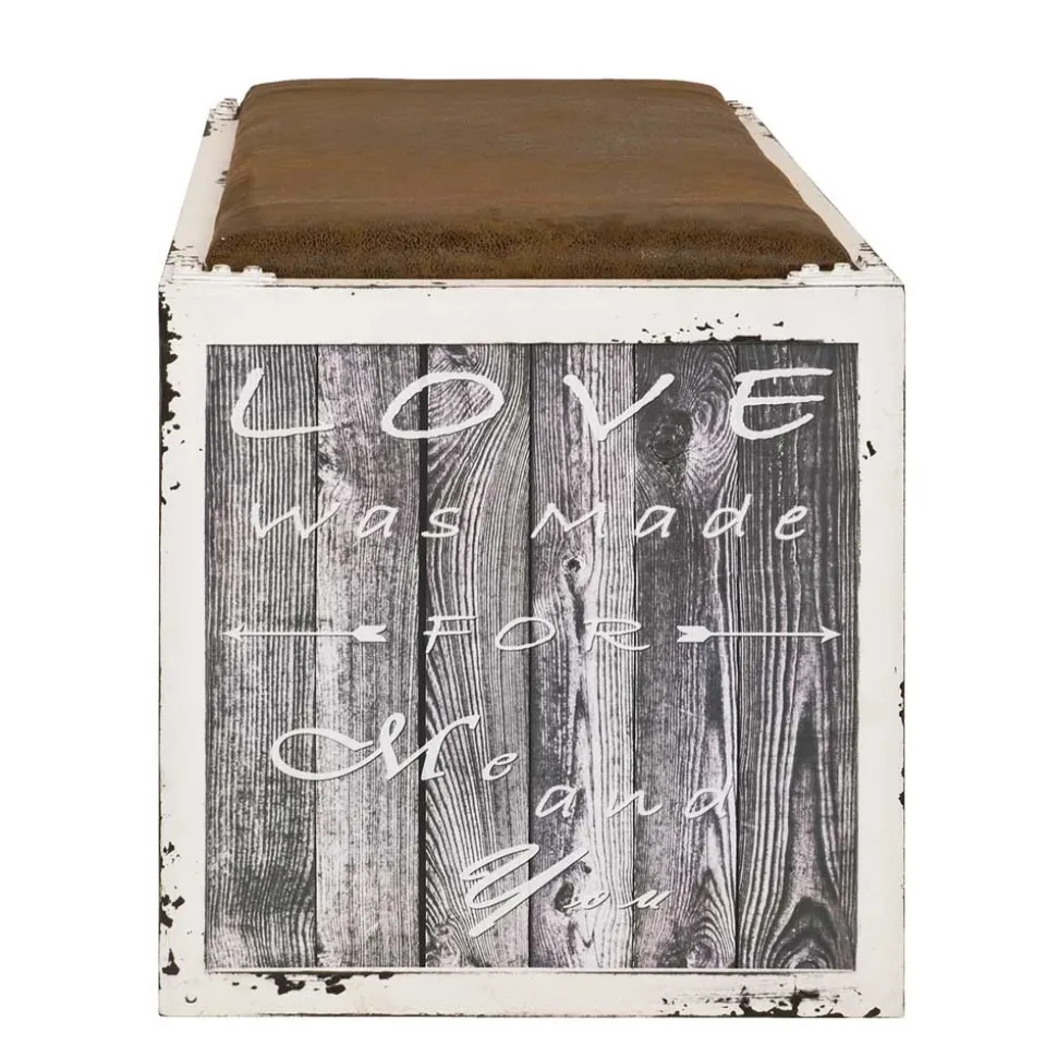 Sitzbank Senva im Shabby Chic Look