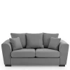 2-Sitzer Couch in Grau Webstoff - Krista