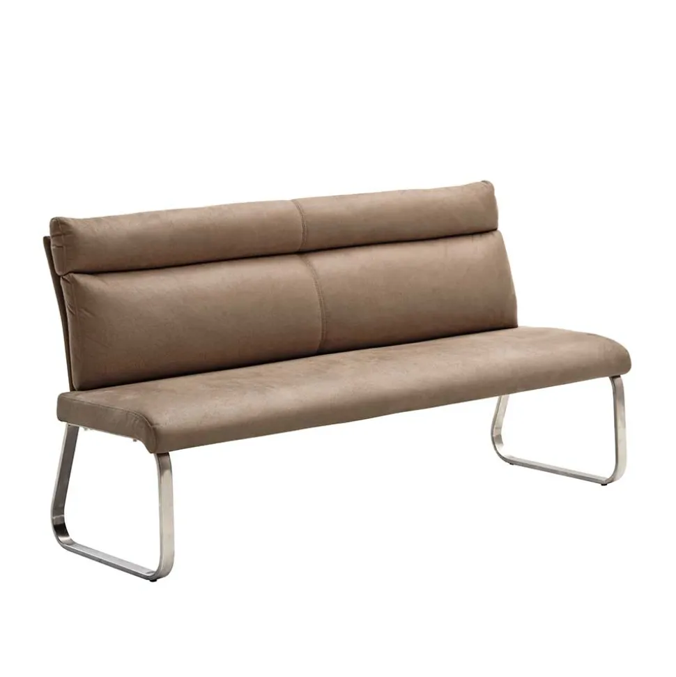3-Sitzer Design Polsterbank in Beige - Lucia