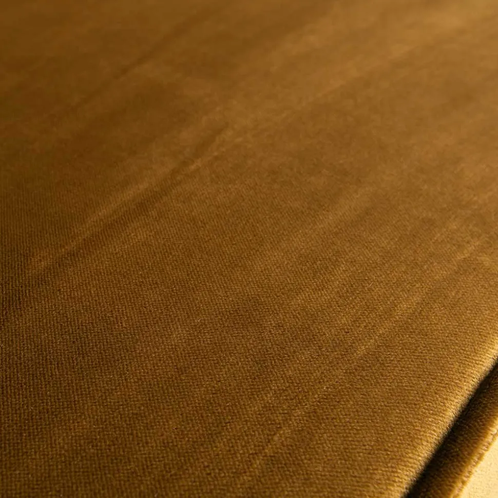 3-Sitzer Samtcouch in Honig Gelb - Saguan