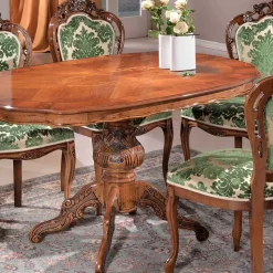 Sitzgruppe im Barockstil Magari mit 5 Polsterstühlen (sechsteilig)