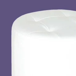 Sitzhocker Sabah in Weiß