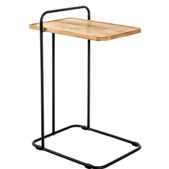 Skandi Anstelltisch mit Holzplatte Eiche - Noele