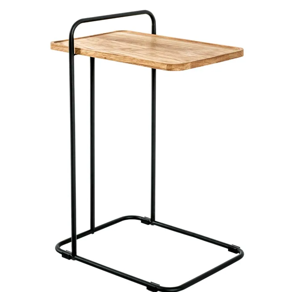 Skandi Anstelltisch mit Holzplatte Eiche - Noele