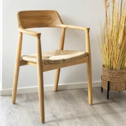 Skandi Armlehnenstuhl aus Sungkai Holz - Tilli (2er Set)