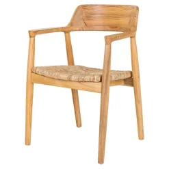 Skandi Armlehnenstuhl aus Sungkai Holz - Tilli (2er Set)