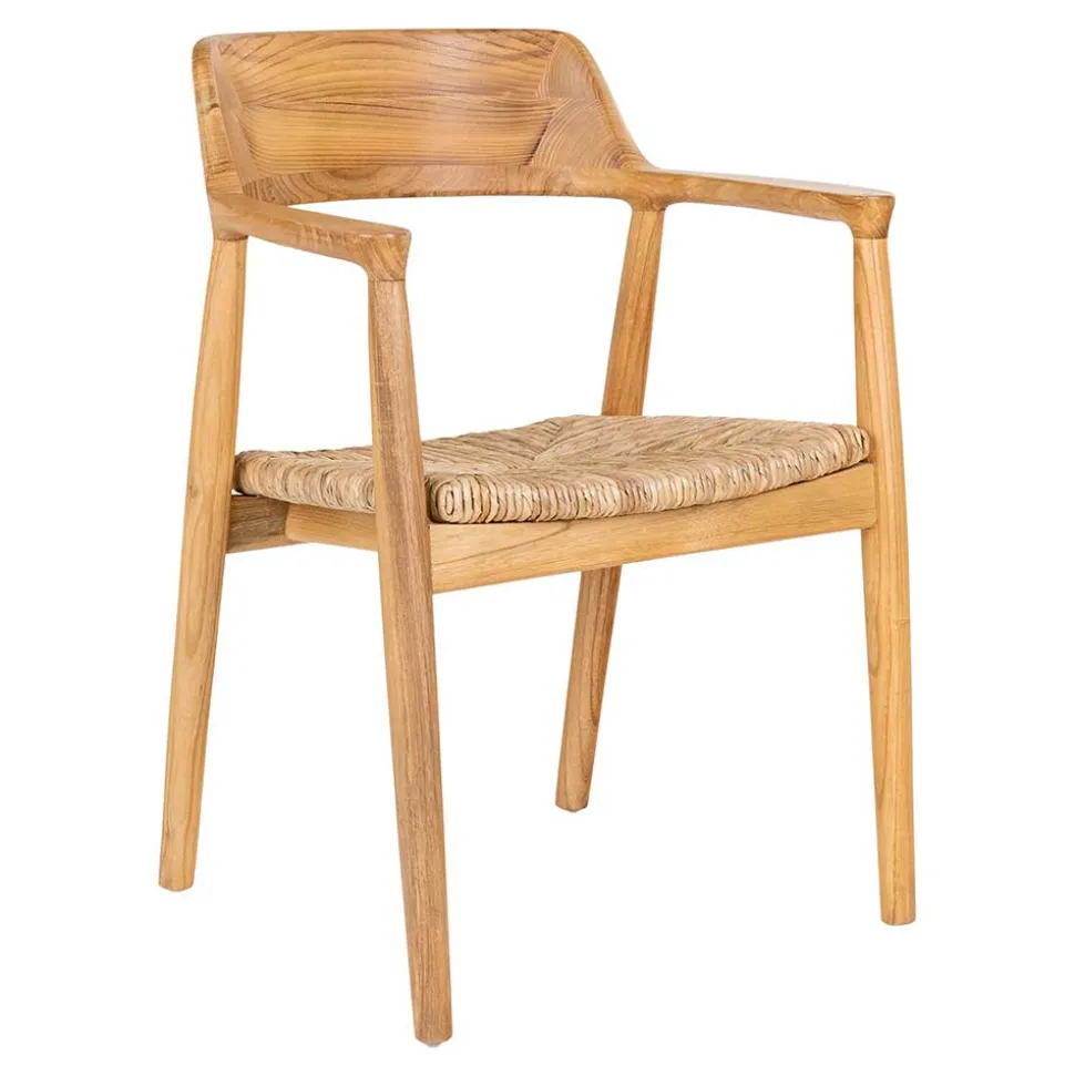 Skandi Armlehnenstuhl aus Sungkai Holz - Tilli (2er Set)