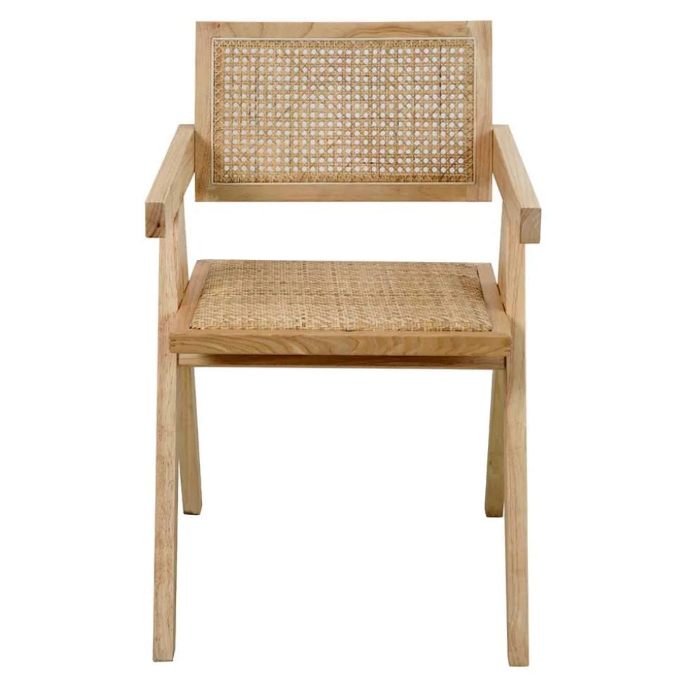 Skandi Armlehnenstuhl in Natur - Forcia