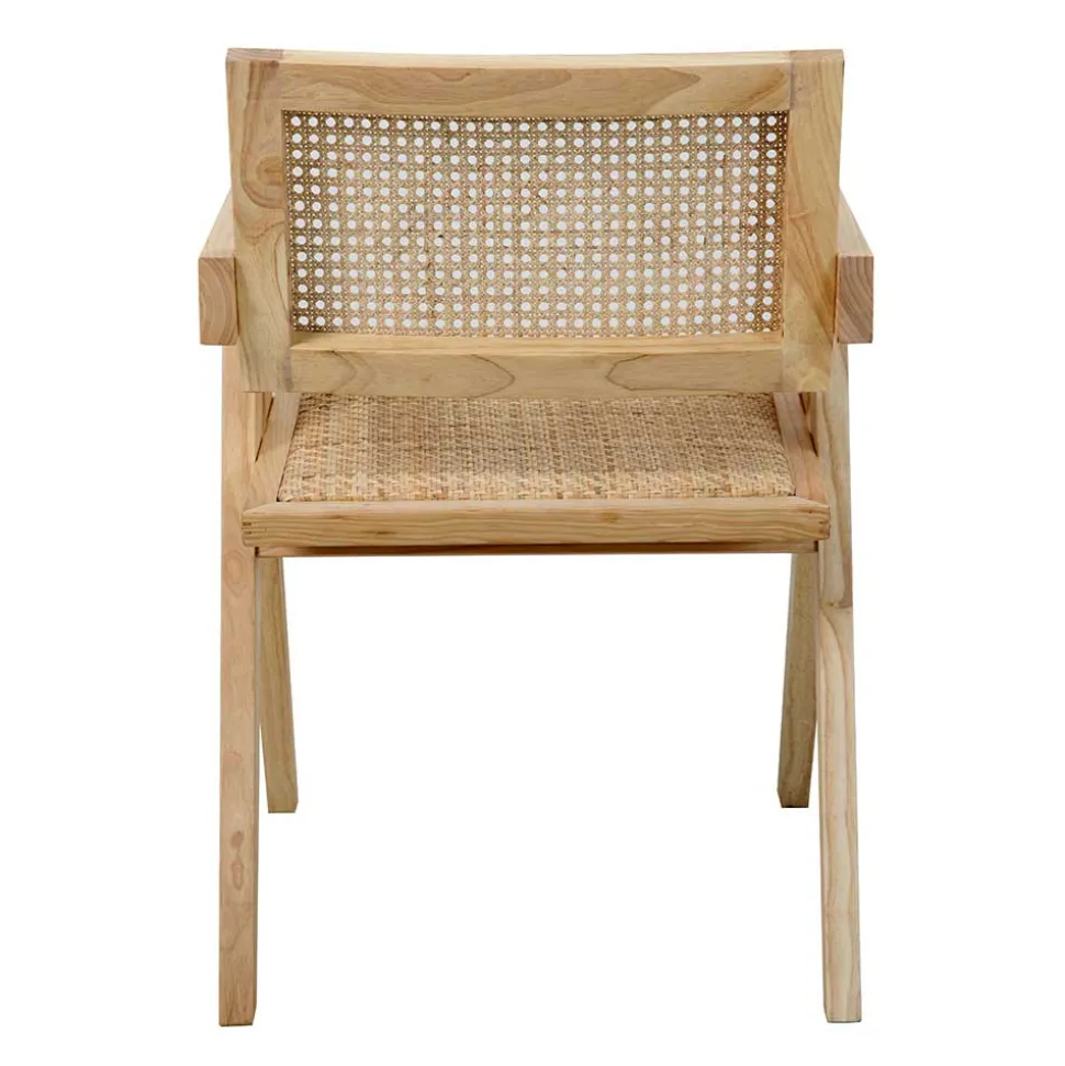 Skandi Armlehnenstuhl in Natur - Forcia