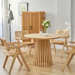 Skandi Armlehnenstuhl in Natur - Forcia