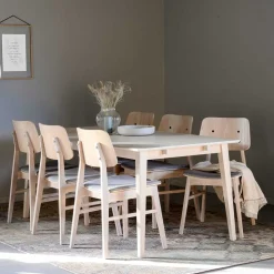 Skandi Ausziehtisch & 6 Stühle - Pessoa I (siebenteilig)