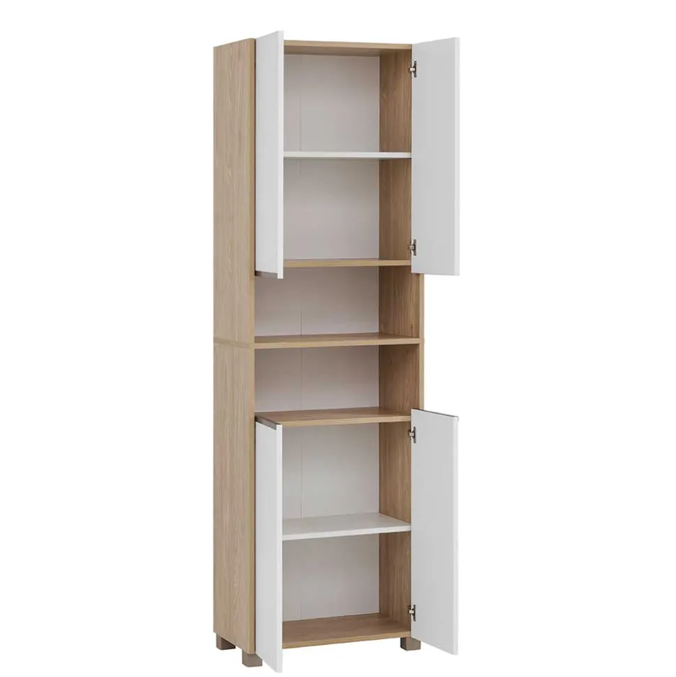 Skandi Bad Hochschrank 57 cm breit - Ronya