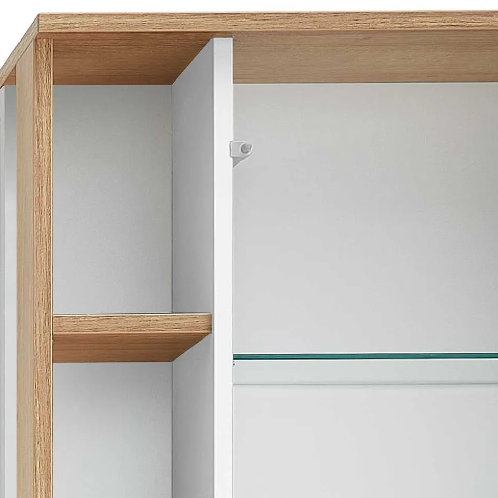 Skandi Badmöbel Set in Weiß - Timur (dreiteilig)